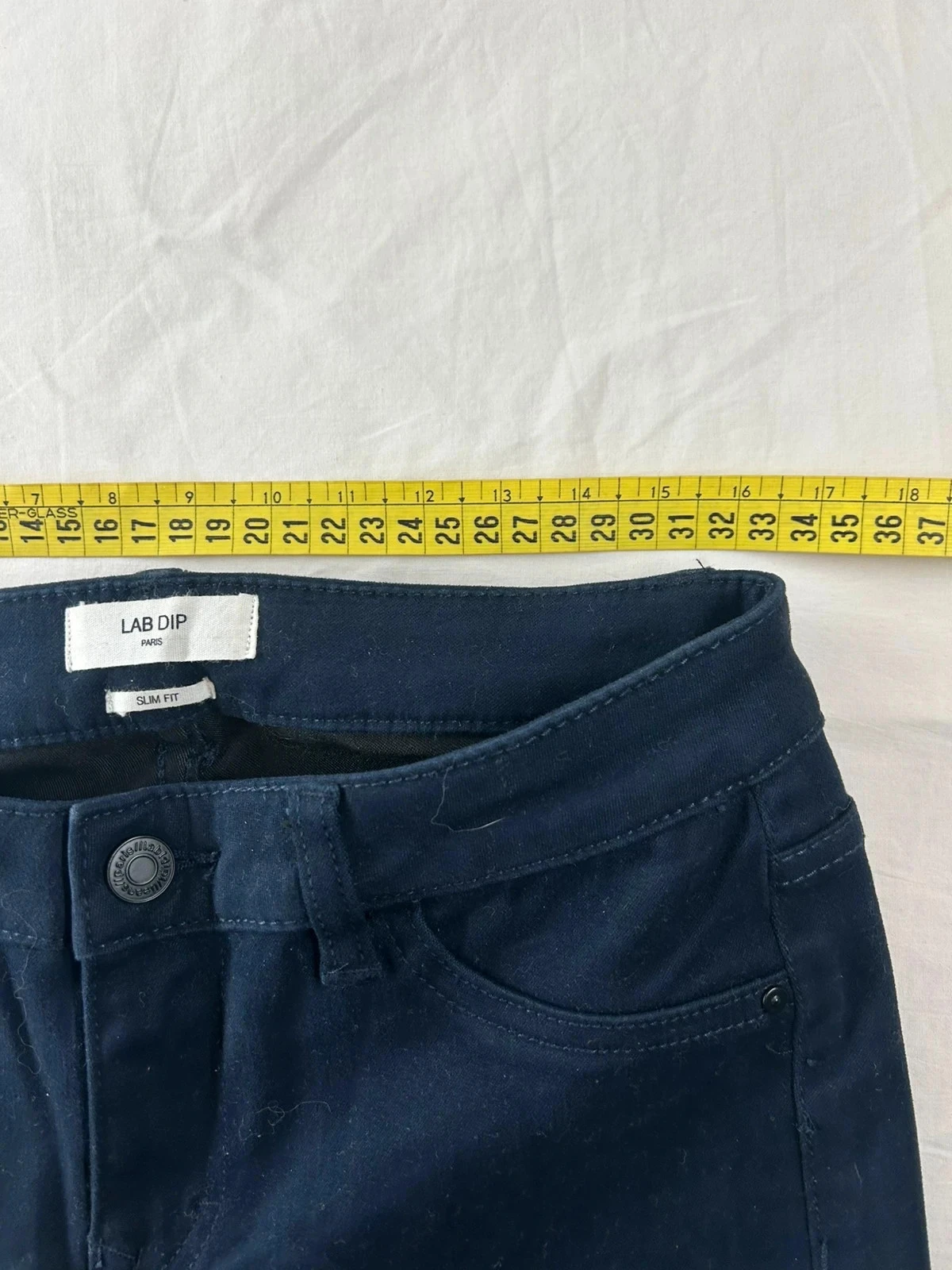 Calça jeans azul marinho lab dip paris slim fit – photo 6